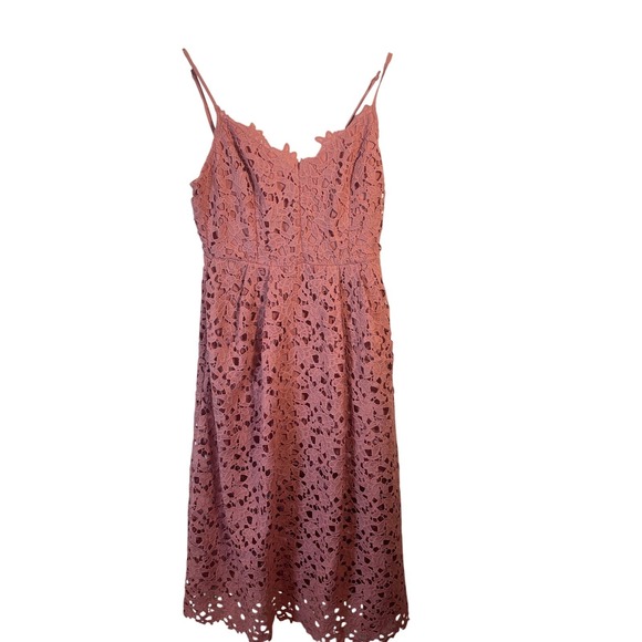 ASTR The Label Lace Blush Pink A-Line Midi Dress Size XL - Picture 4 of 6